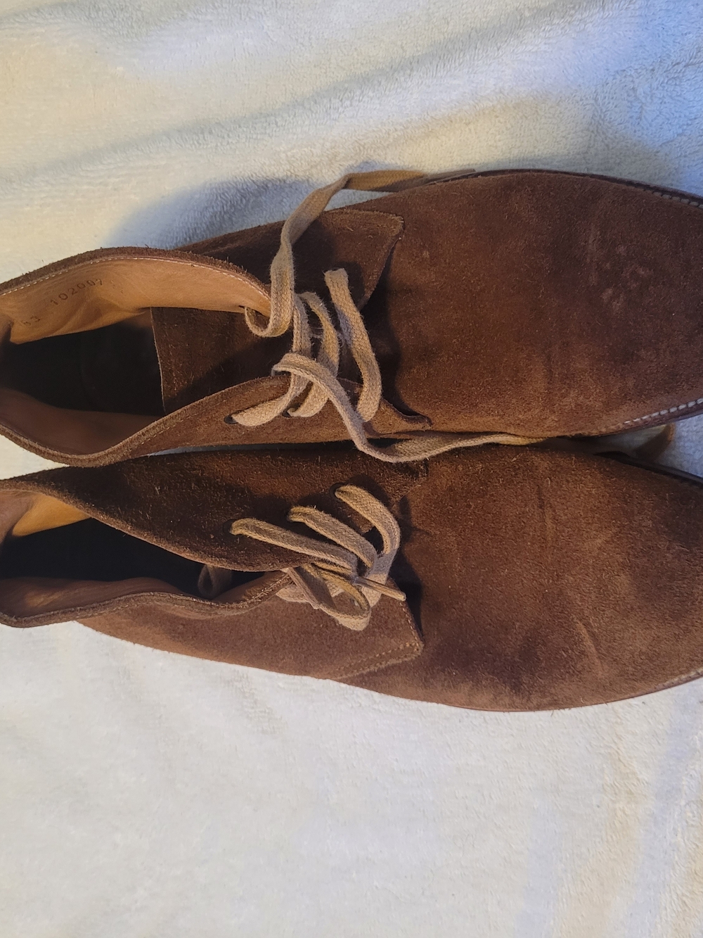 Men's Brown Suede Chukka Boots with Suede Lace-Up